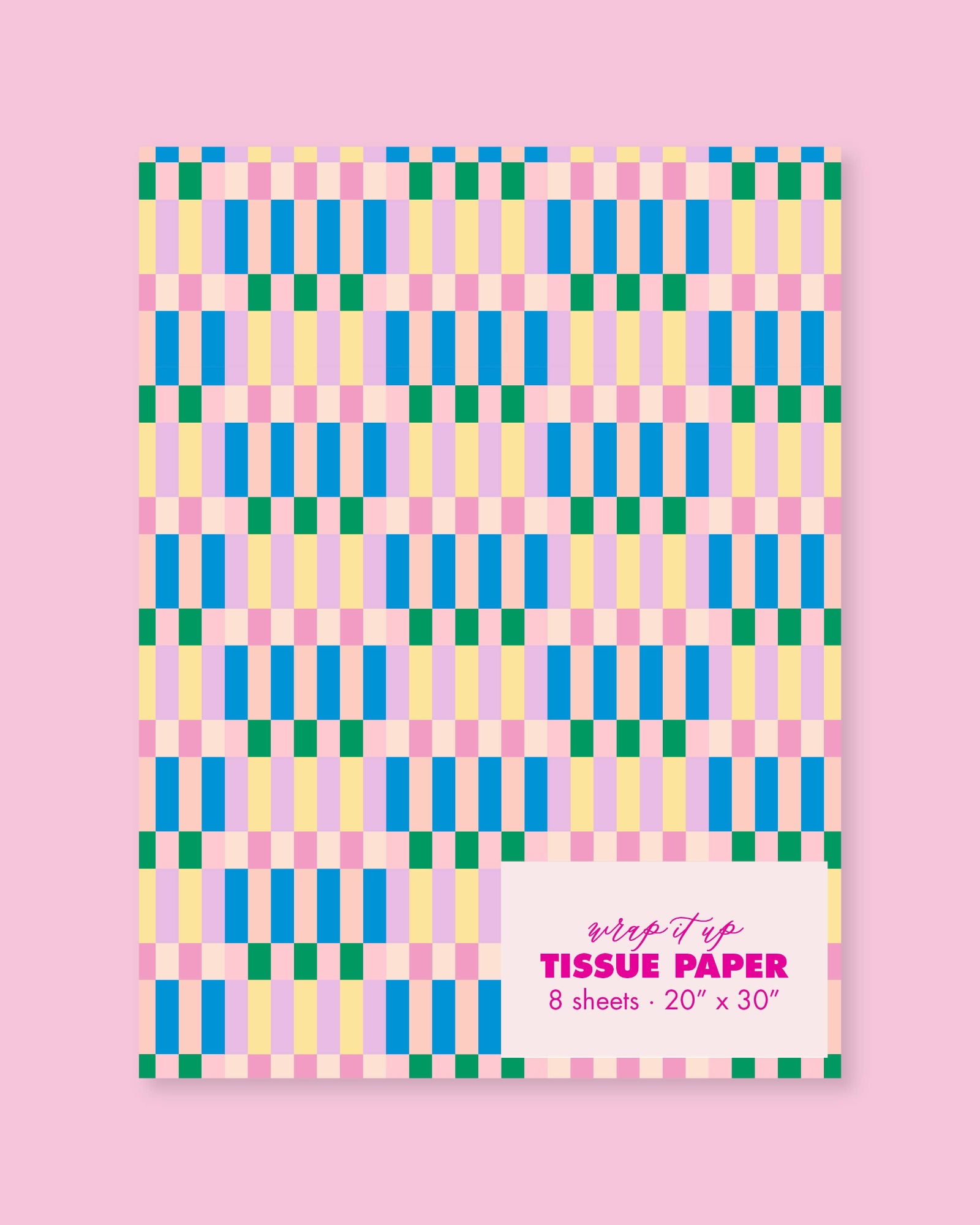 Rock Paper Scissors 🌈 Bright Stripes Tissue Paper (8 Sheets) – Colorful Birthday Gift Wrap & Fun Decorative Packaging