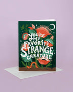 Strange Creature Greeting Card