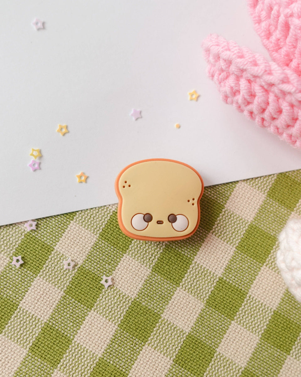 Cute Toast Shoe Charm