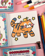 Mini Kawaii Coloring Book 🖍️ The Doodlebook | 5"x5" Travel Size by the Moonborn