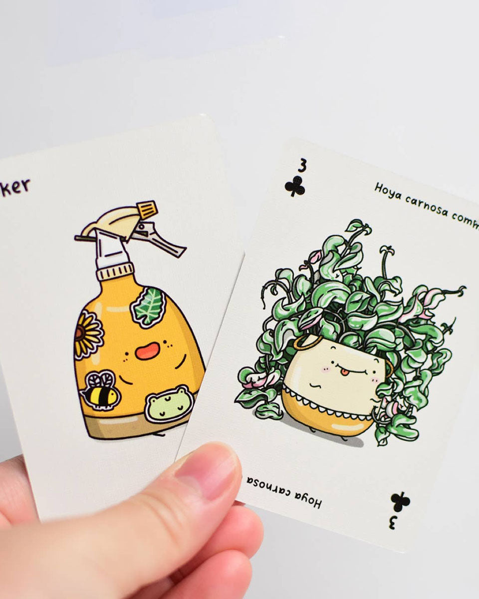 Full House of Plants Plant Lovers Kawaii Playing Cards