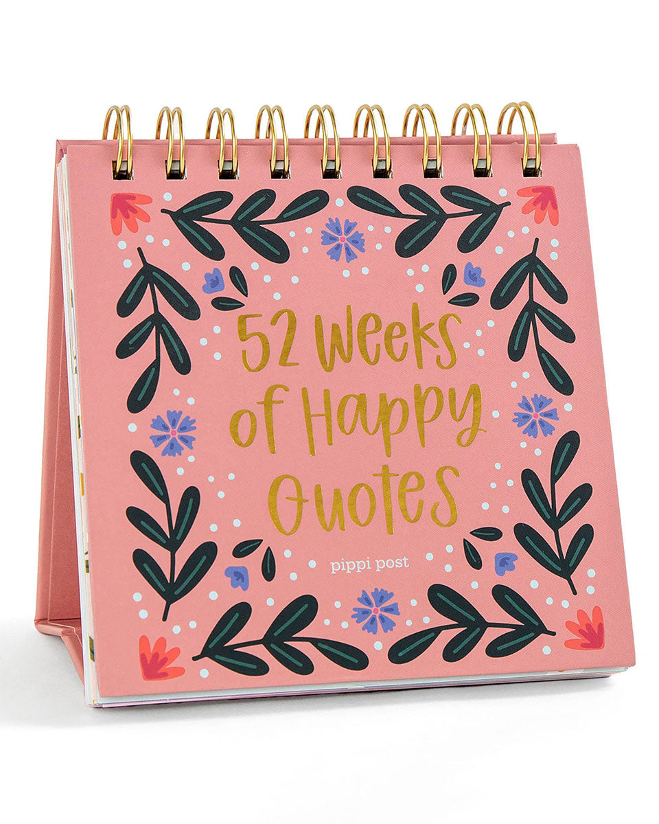 52 Weeks of Happy Quotes Flip Desk Calendar
