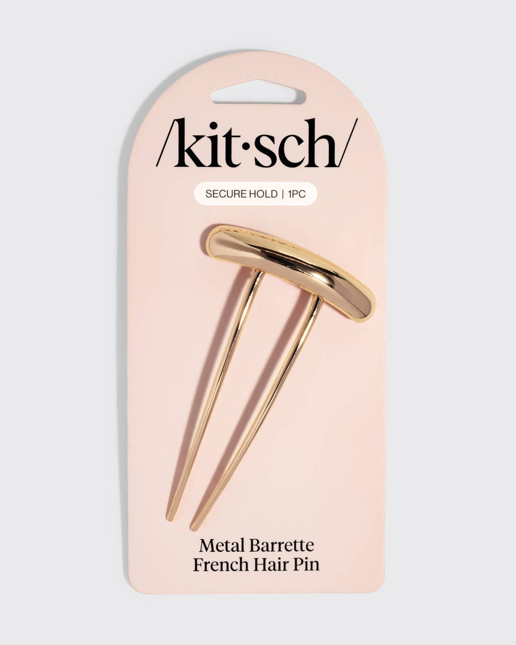 KITSCH - Mini Metal Barrette French Hair Pin - Gold