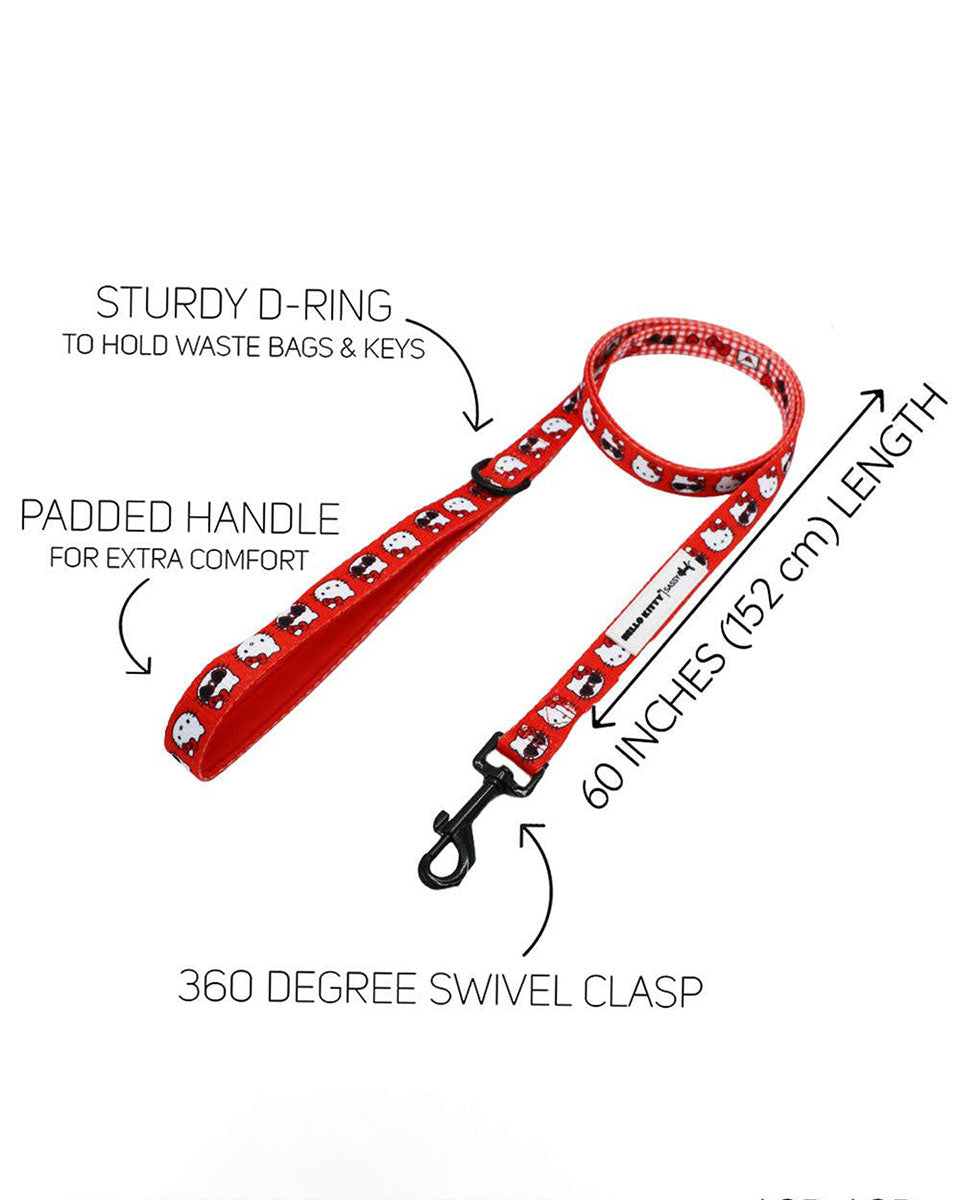 Classic & Cool Hello Kitty® Red Classic Dog Leash - 60"
