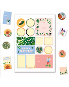 HOUSE PLANTS - 42 Sticker + Label Set