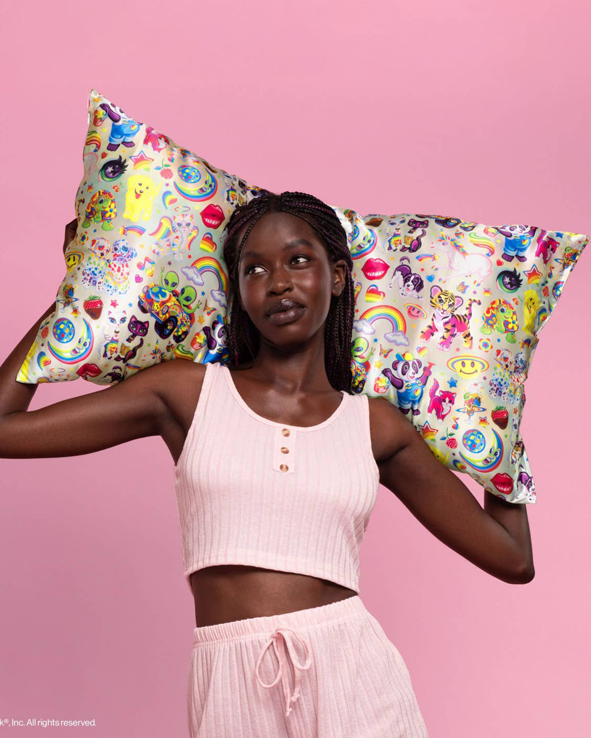 Lisa Frank x Kitsch Standard Satin Pillowcase 🌈 The Fantastic World of Lisa Frank