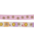 Daisies, Smilies, & Hearts 60" Dog Leash - Daisy Me Rolling