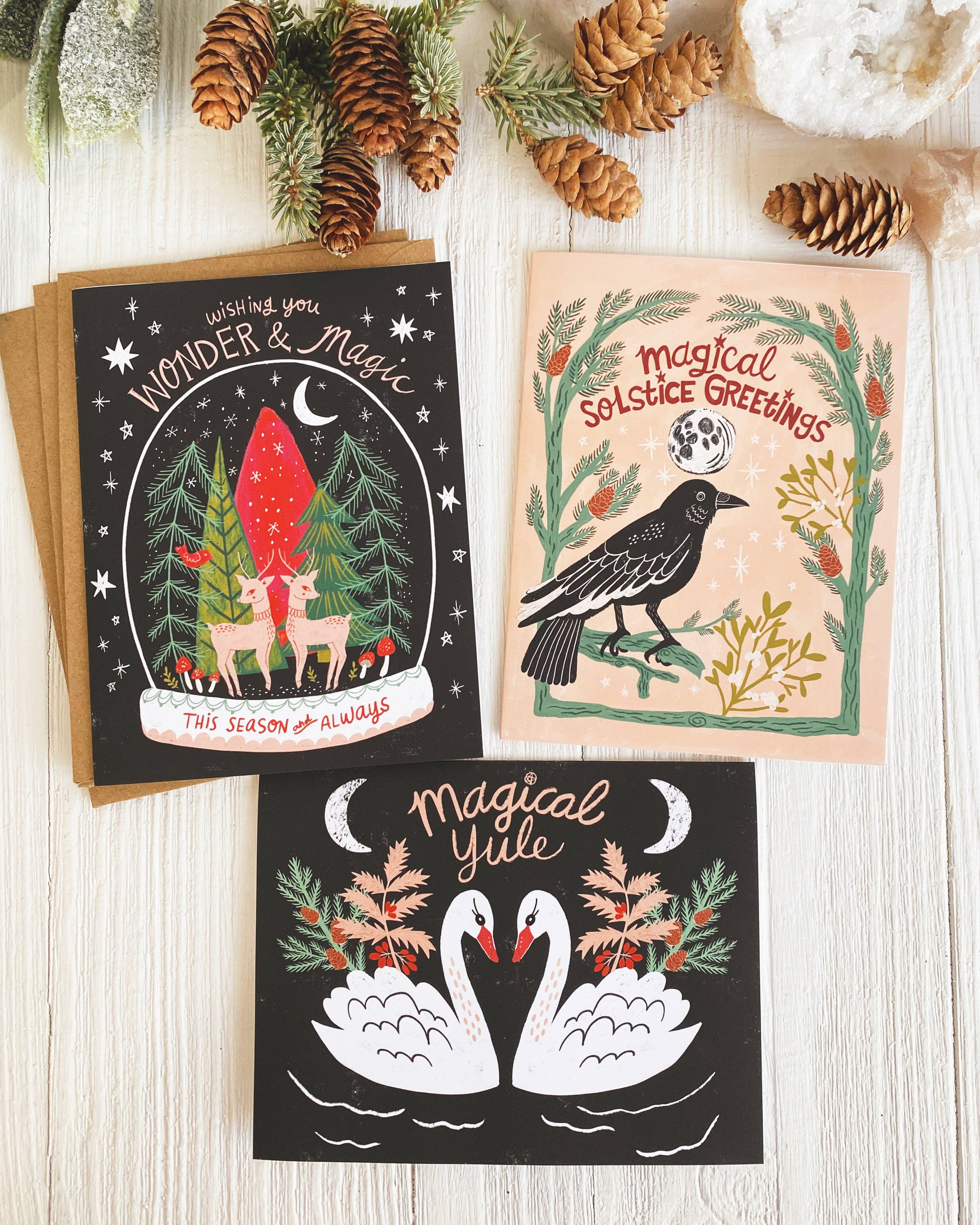 Dream Folk Studio - Yule & Winter Solstice Notecard Set