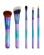 Juego de brochas cosméticas para rostro y ojos y neceser Alicia en el país de las maravillas de Disney