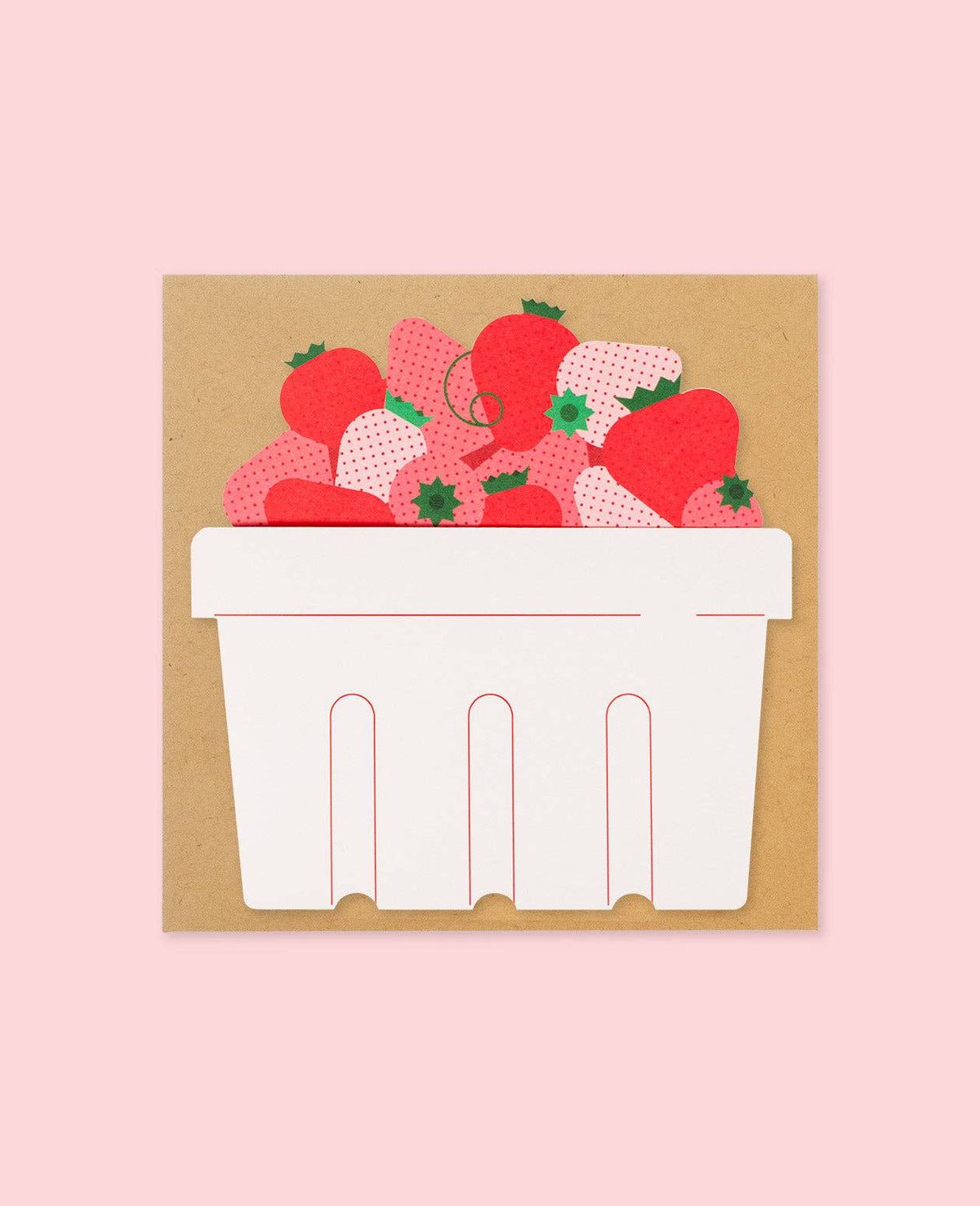 Loco Note - Strawberry Best Love & Friendship Greeting Card