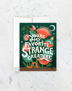 Strange Creature Greeting Card