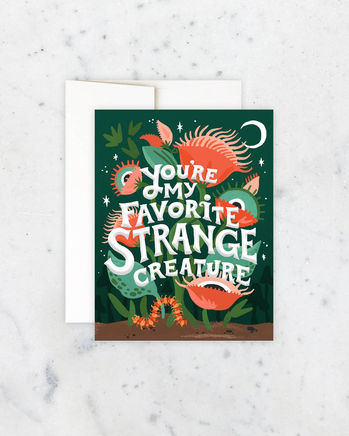 Strange Creature Greeting Card