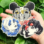 Milky Tomato - Clear Mushroom Face Girl Waterproof Stickers!