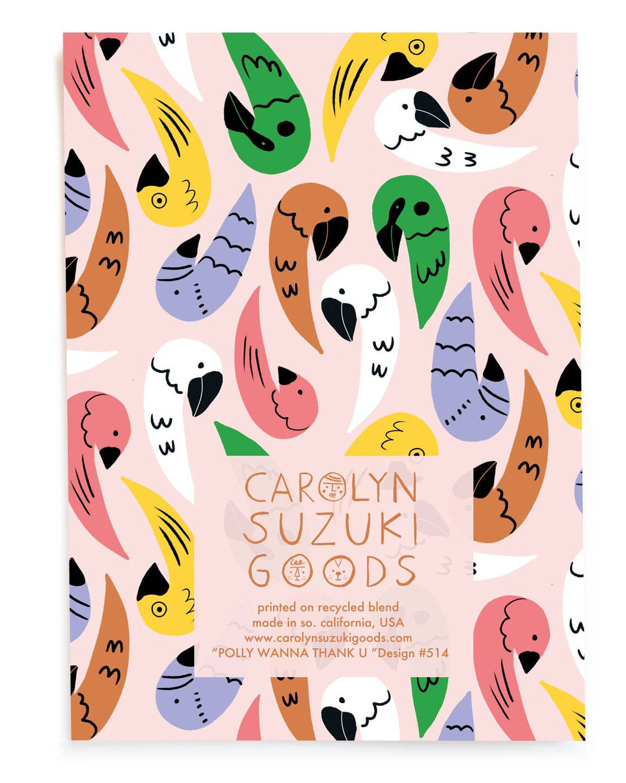 POLLY WANNA THANK YOU - Thank You Card Box Set of 6