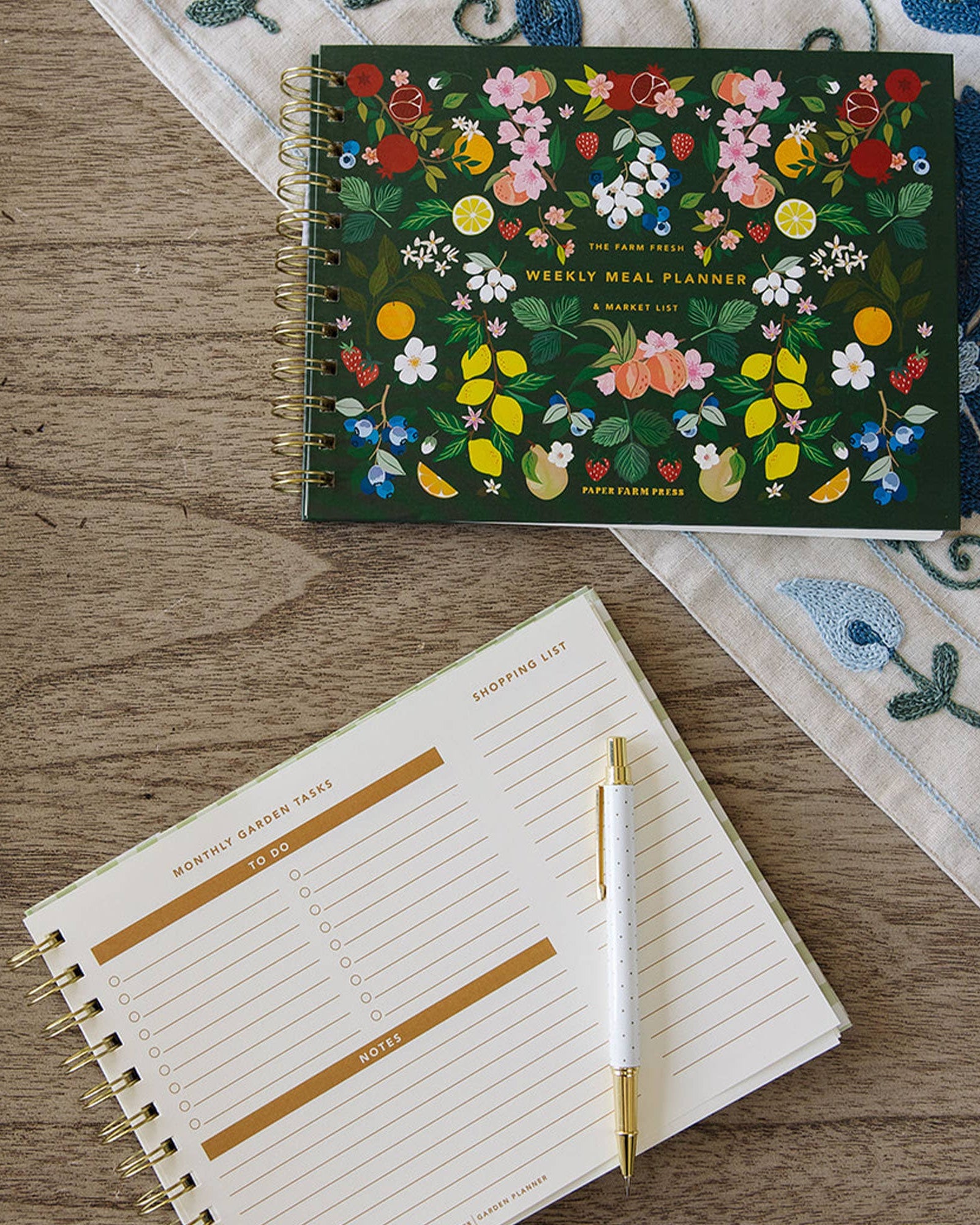 Farm Fresh Weekly Meal Planner - Floral