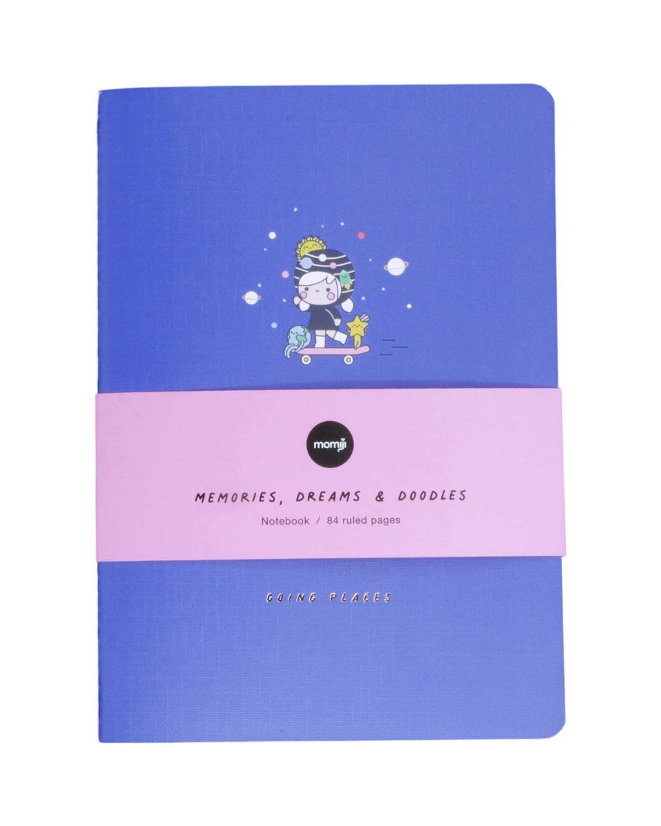 Going Places Wonder Girl Kawaii 84 Page Lined A5 Notebook