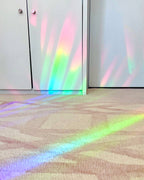 Holografischer Fensteraufkleber „Keep Growing“ mit Blumenmotiv – 4,25 Zoll