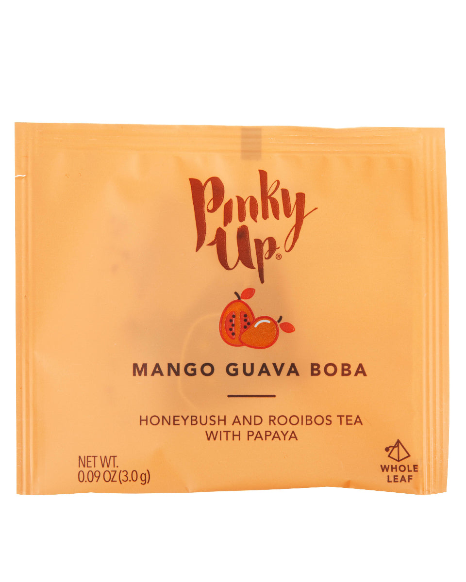 Mango Guava Boba Tea - Box of 12 Wrapped Pyramid Sachets