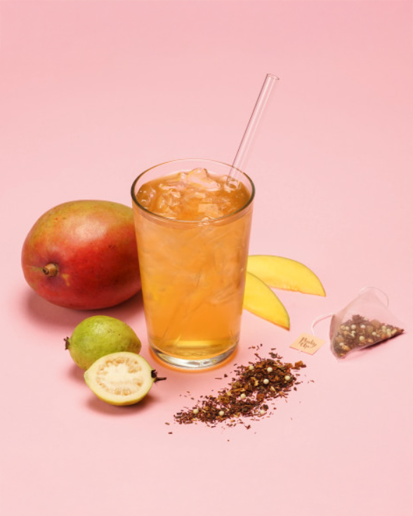 Mango Guava Boba Tea - Box of 12 Wrapped Pyramid Sachets