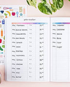 Essensplanung Petite Dateless Planer + Stickerbogen - Farbmischungen: Rosa &amp; Lila