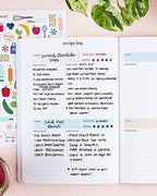 Essensplanung Petite Dateless Planer + Stickerbogen - Farbmischungen: Rosa &amp; Lila
