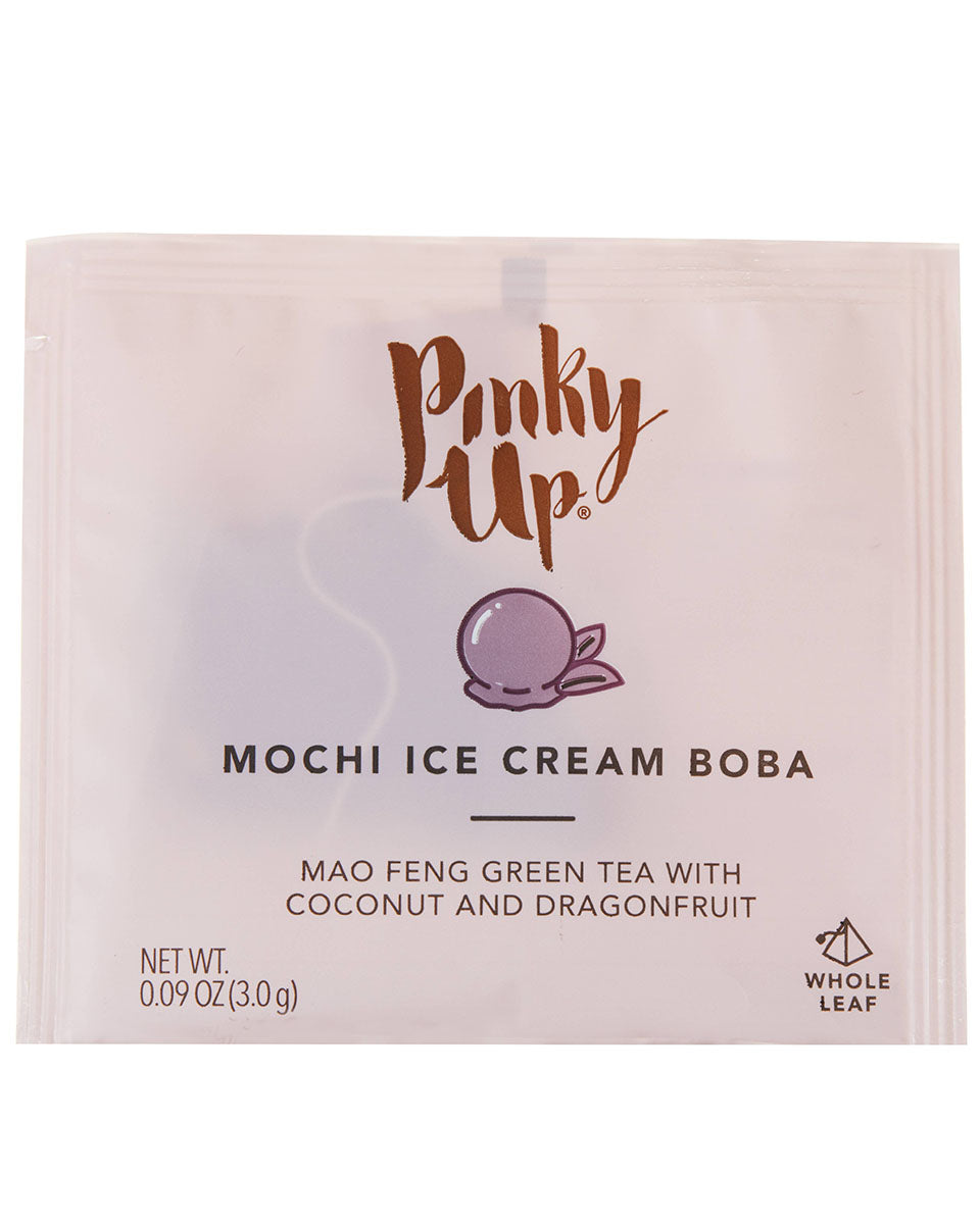 Mochi Ice Cream Flavored Boba Tea - Box of 12 Pyramid Sachets