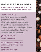 Té Boba con sabor a helado de mochi - Caja de 12 sobres piramidales