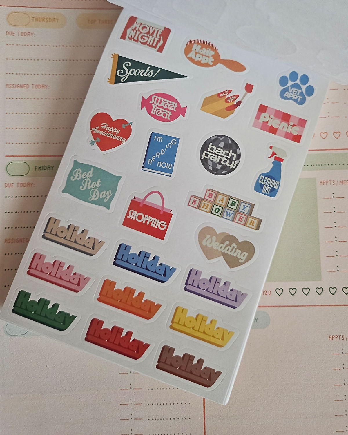 Planner Sticker 40pg Book, Issue One