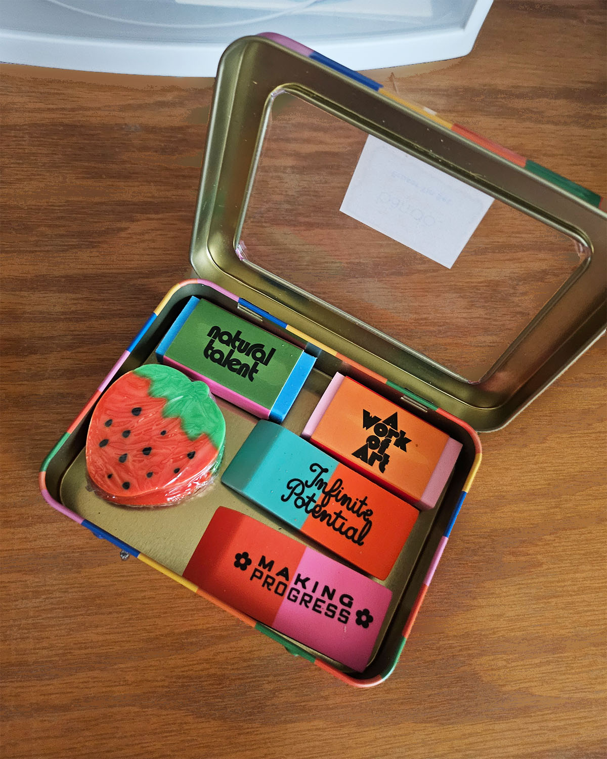 Infinite Potential & Strawberries Eraser 6 Set