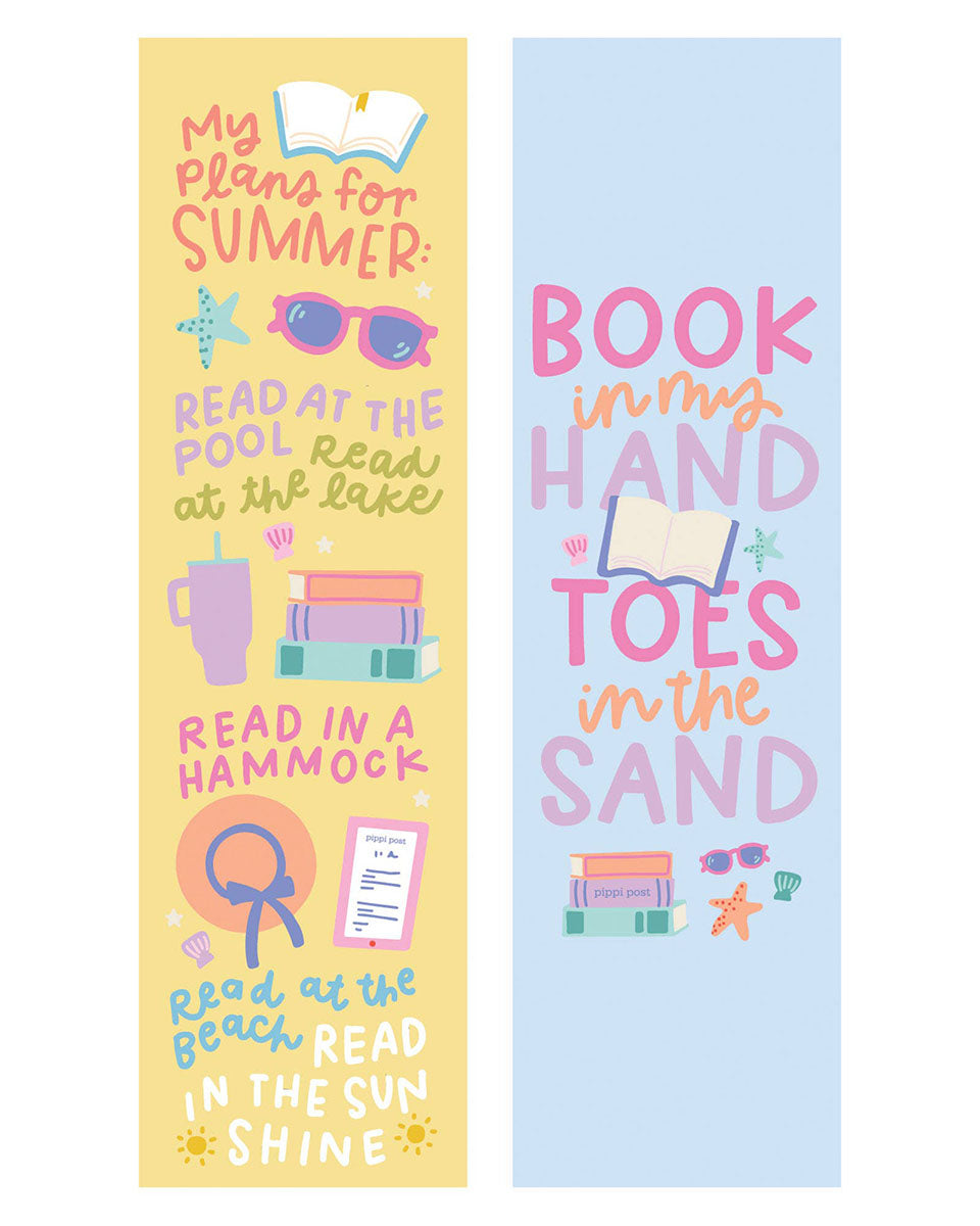 Summer Reading Plans Bookmark Set of 2 - 2" x 7"