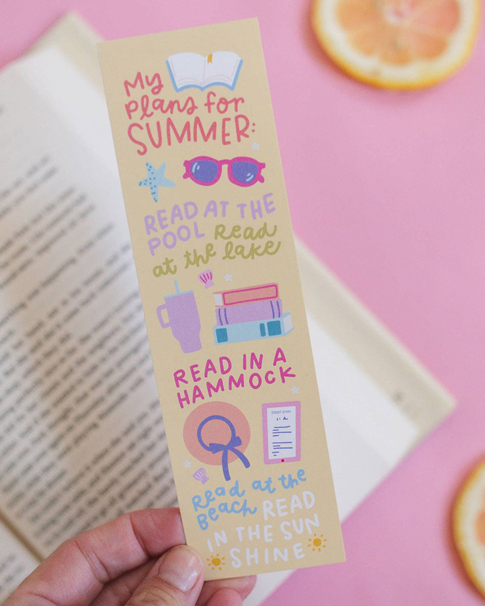 Summer Reading Plans Bookmark Set of 2 - 2" x 7"