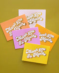 Gold Foiled Thank You Cards 5-Pack | Stationery Set by Sunshine Studios