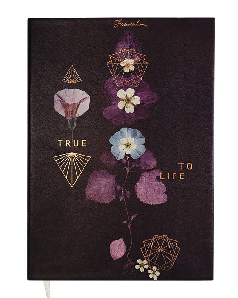 True to Life Dateless Floral Recycled Paper Planner