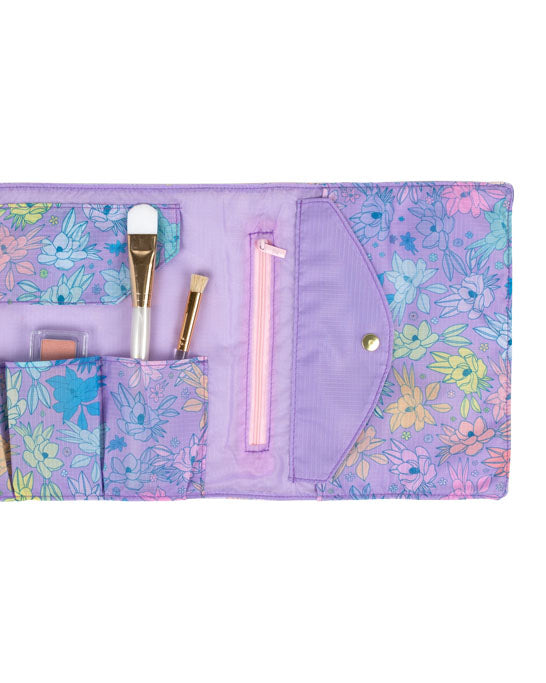 TOOTsie Roll: Full Bloom Flower Pattern Brush & Pencil Storage Roll