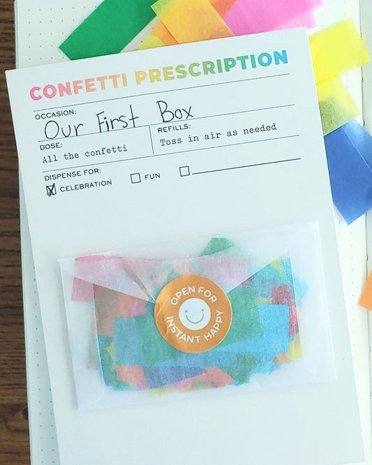 Confetti Celebration Prescription Greeting Card