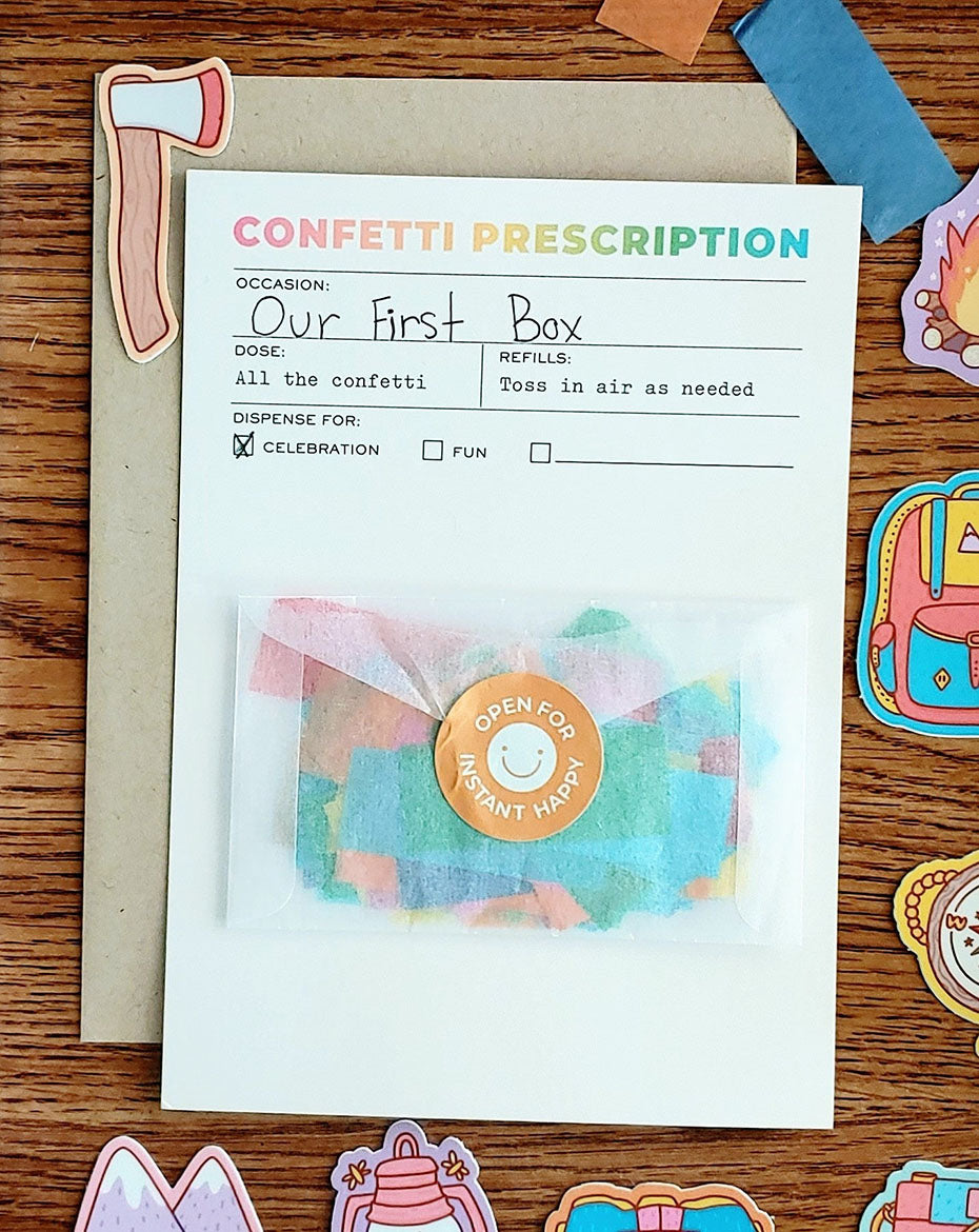 Confetti Celebration Prescription Greeting Card
