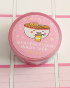 Cinta Washi Purpurina Comida Japonesa Kawaii Rosa