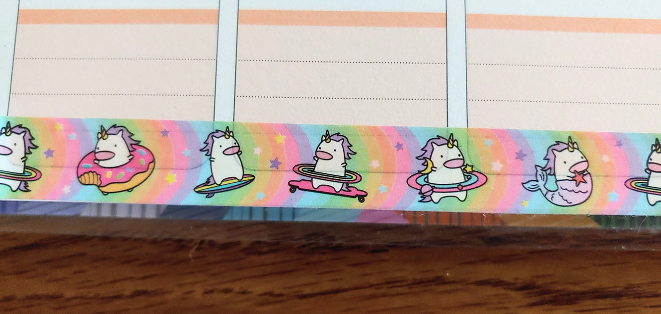 Regenbogen Hula Einhorn Kawaii Washi Tape
