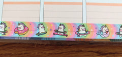 Rainbow Hula Unicorn Kawaii Washi Tape