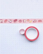 Bread Friends Kawaii Washi Tape - 10m x 15mm
