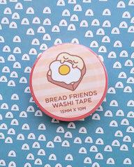 Bread Friends Kawaii Washi Tape - 10m x 15mm