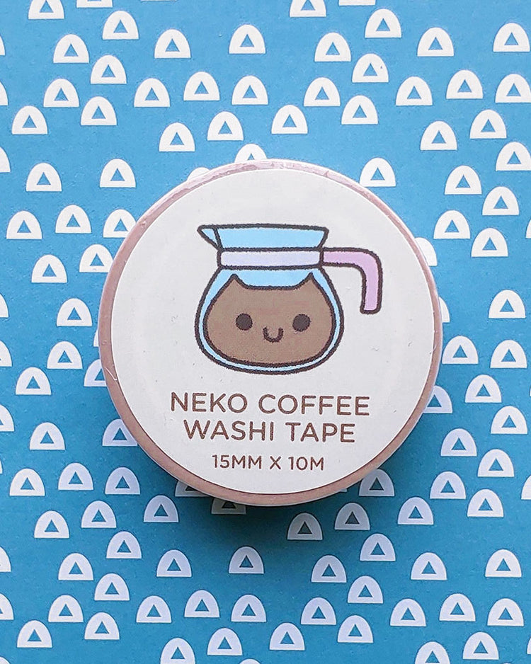 Neko Coffee Kawaii Washi Tape