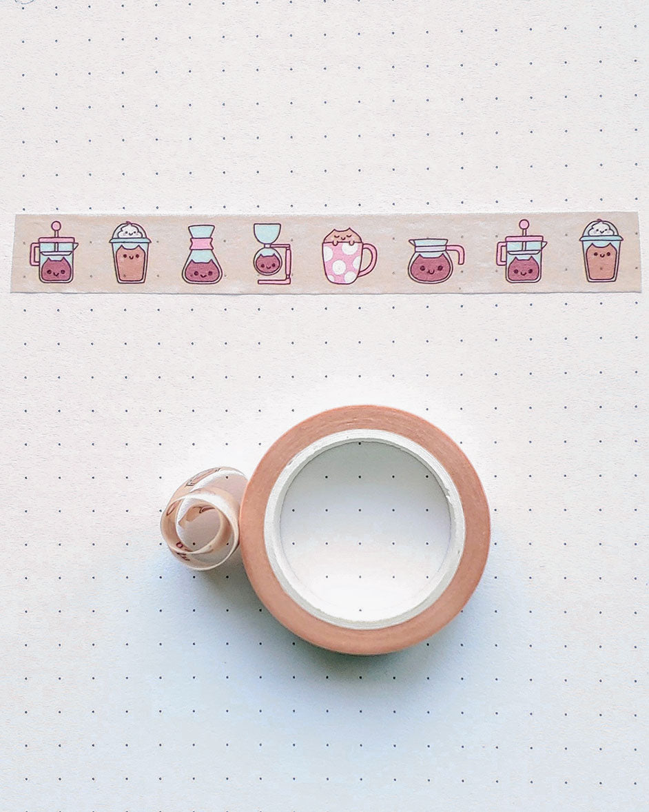 Neko Kaffee Kawaii Washi Tape