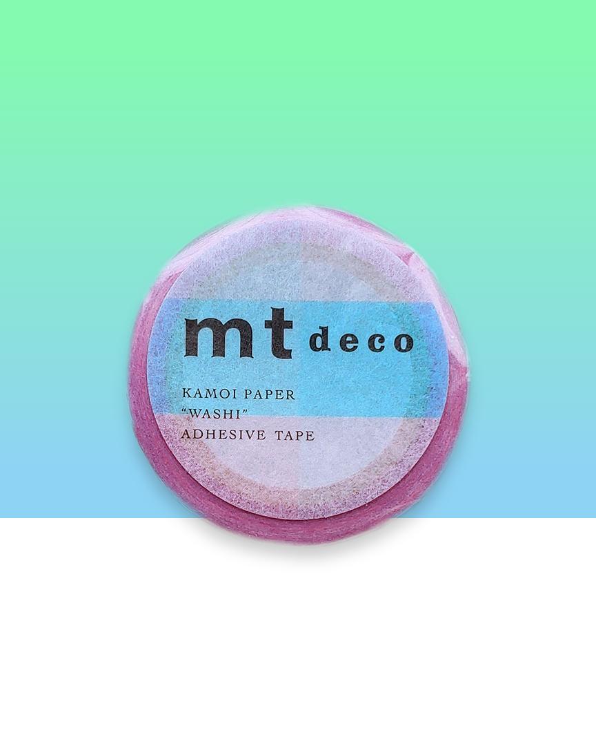 Washi Tape mit fluoreszierendem Farbverlauf in Rosa und Blau