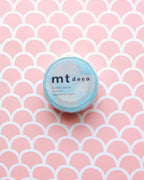 Line Gradation Silver and Blue Washi Tape