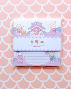 Bloc de notas cuadrado Neko Matsuri Kawaii Kitty Cat 3"x3"