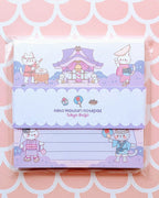 Bloc de notas cuadrado Neko Matsuri Kawaii Kitty Cat 3"x3"