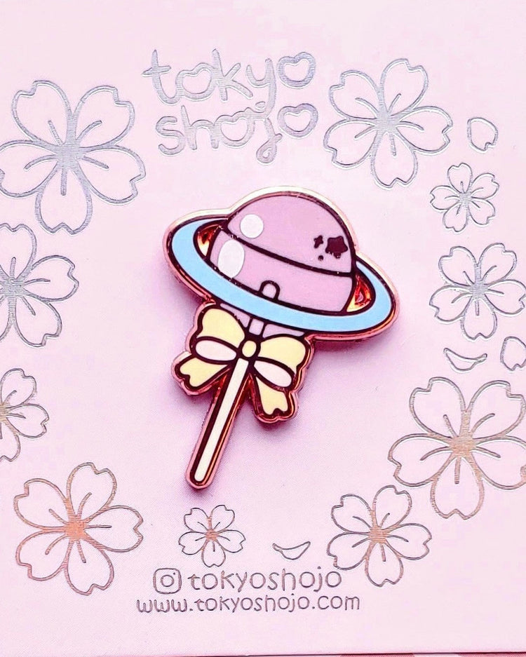 Planet Lollipop Enamel Pin