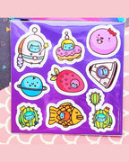 Commander Kitty Vinyl-Aufkleberbogen