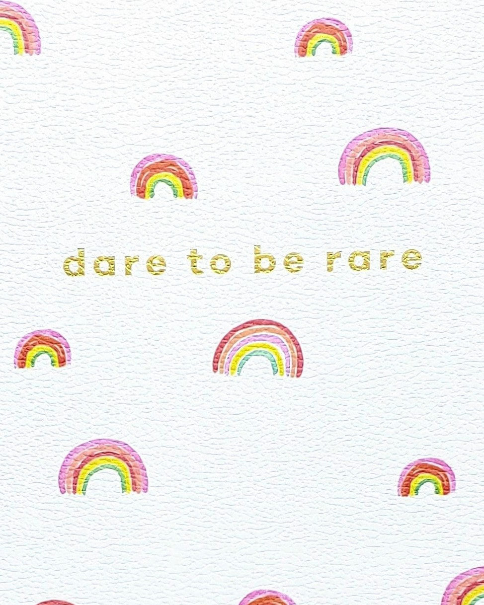 Dare to Be Rare Rainbow Flex Notebook